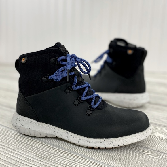 Bogs Shoes - Bogs Juniper Hiker Boots Black Leather - sz 7